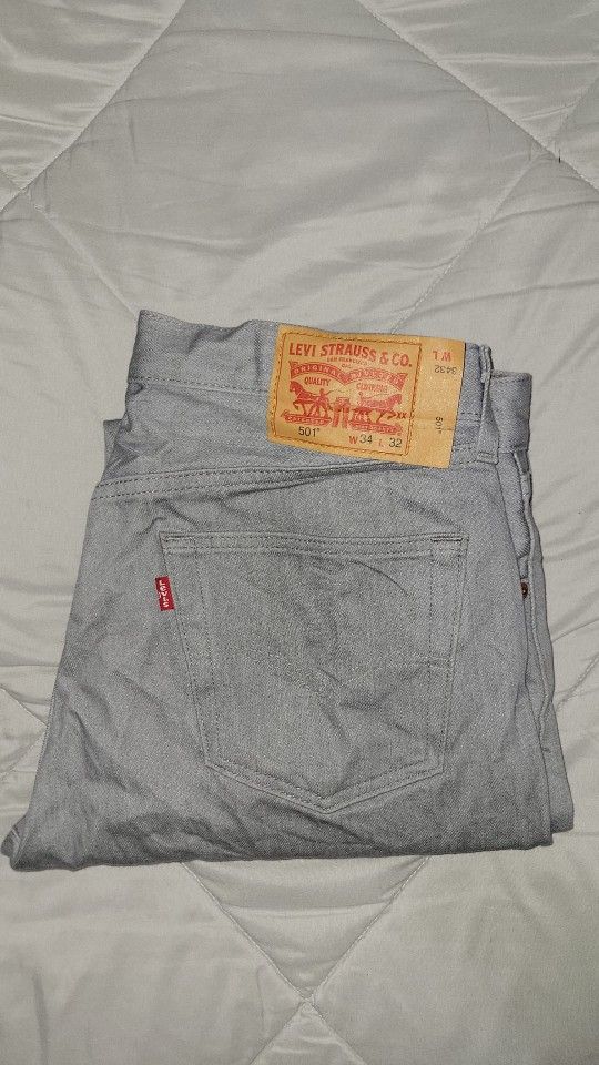 Grey Levi 501 Jeans