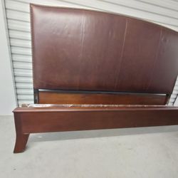 Ashely Furniture King Size Leather Bed