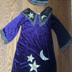 Purple Velvet Wizard/Magician Costume 4-6