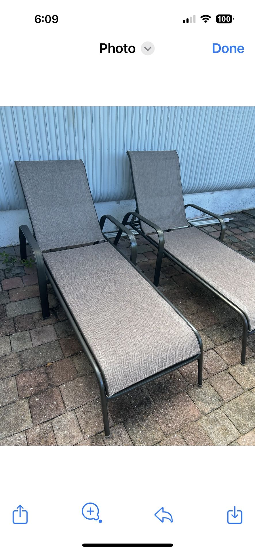 Outdoor Aluminum Chaise Lounge Chairs