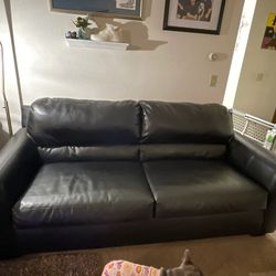 Black Sofa And Couch Set