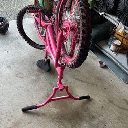 Pink BMX bike