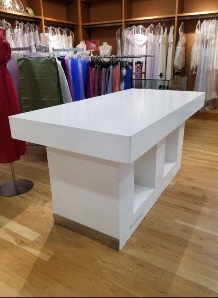 White Table Retail Store Fixture $35