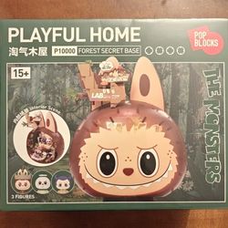 Pop Mart Labubu The Monsters Playful Home Building Block Set