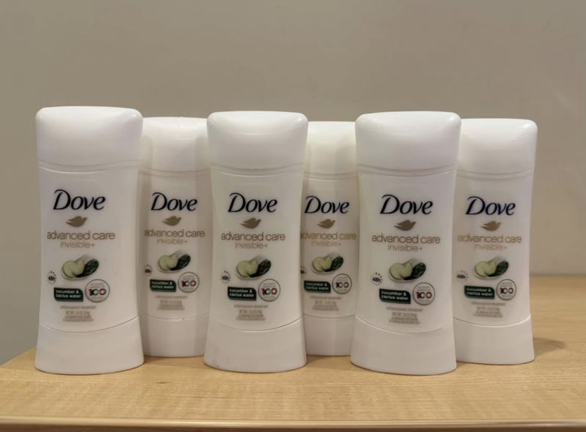 Dove invisible solid deodorant 2.6 oz: $4 each
