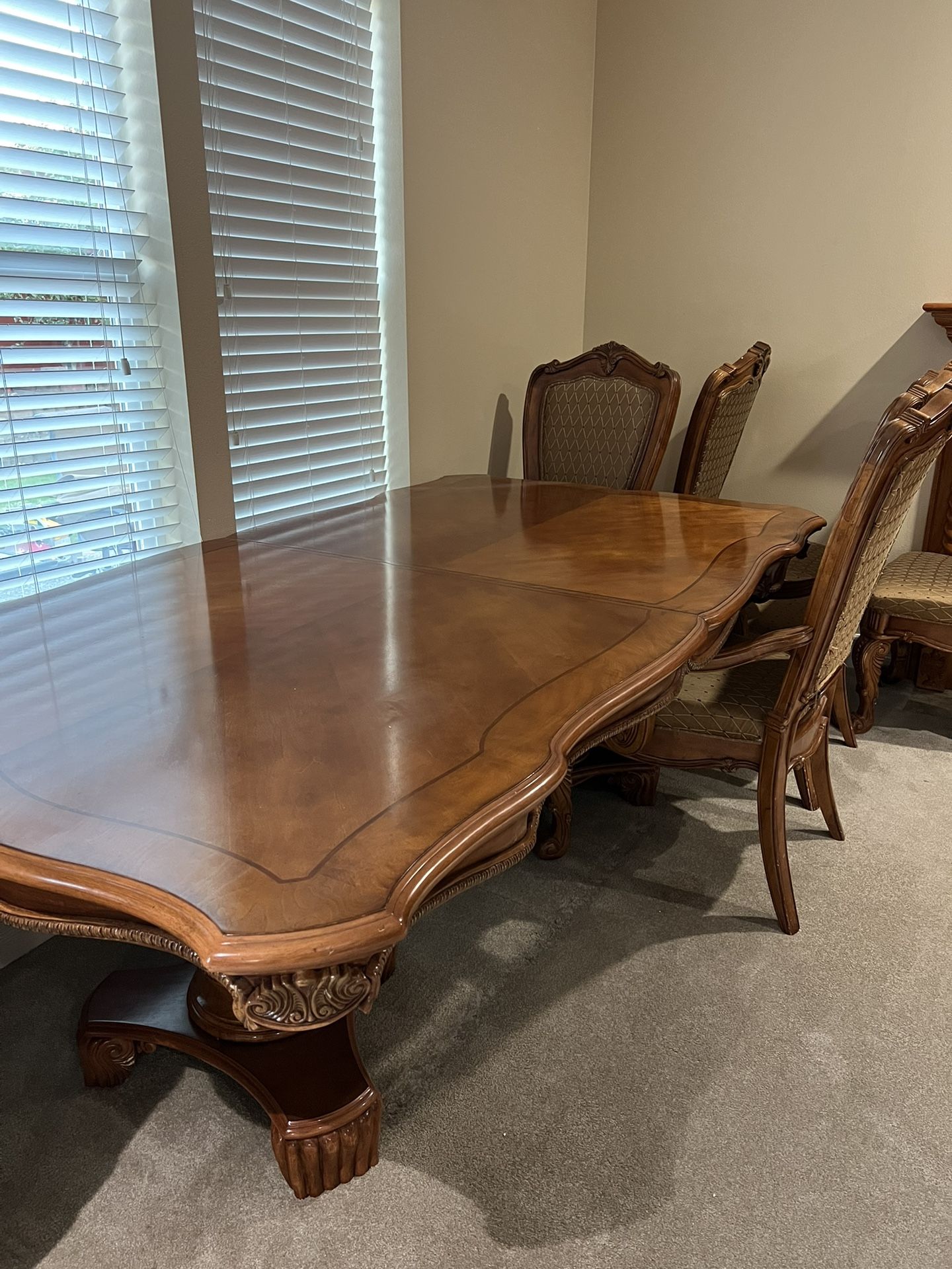 Antique Dining Room Table and Chairs