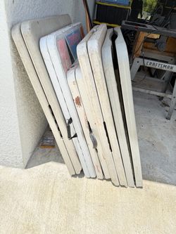 Lot of Folding Tables – White Plastic