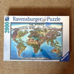 Ravensburger 2000 Pc World Map Puzzle