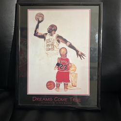 Michael Jordan Framed Print “Dreams Come True” 8 X 10