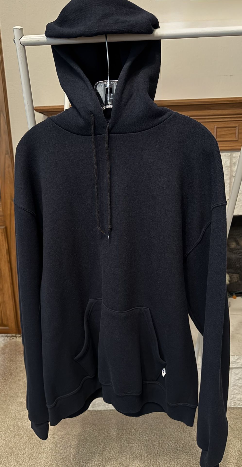 Men’s Russell Athletic Black Fleece Hoodie / Jacket - Size Large