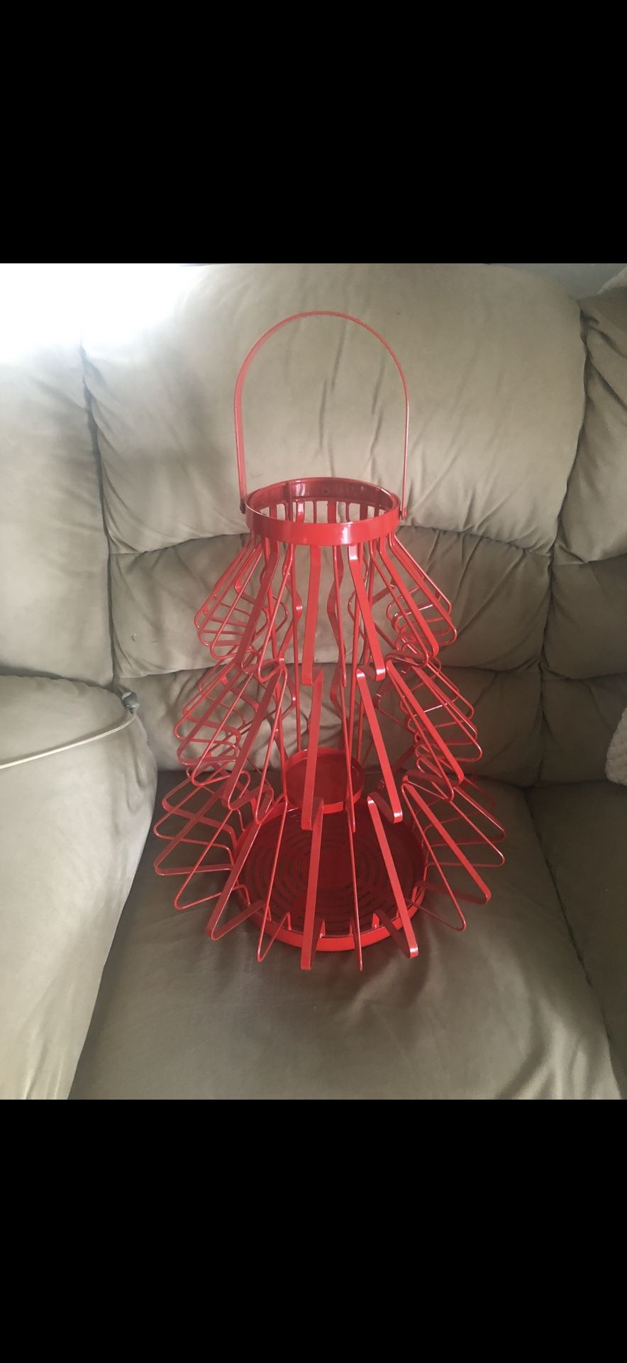 New Valerie Parr Hill Metal Christmas Tree Candle Holder