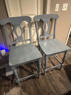 Set of Two French Country Barstools
