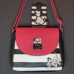 2 Pc Disney Parks Loungefly 101 Dalmatians Purse & Card Holder Set 
