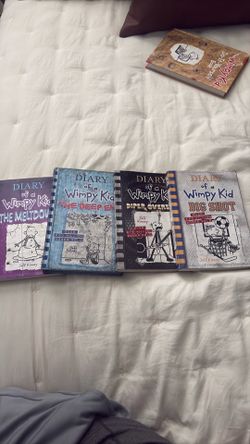 4  diary of the wimpy kid books