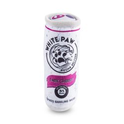 White Paw Plush Squeaky Dog Toy