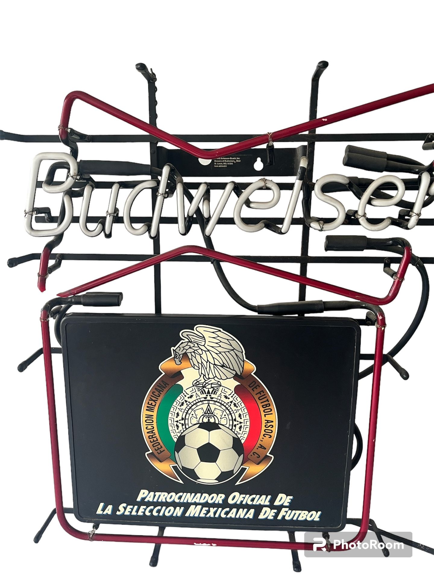 Budweiser Futbol Mexicano Neon Light Anheiser Bush