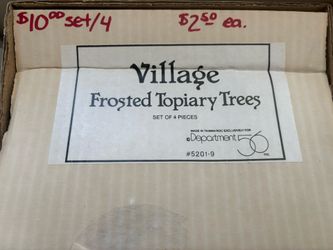 Department 56 Frosted Topiary Trees