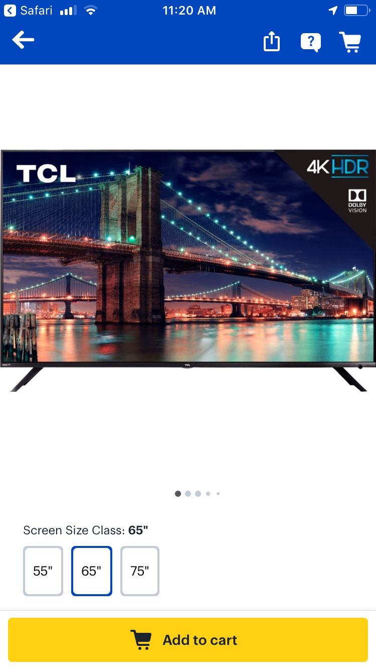 New 4K TV. For sale