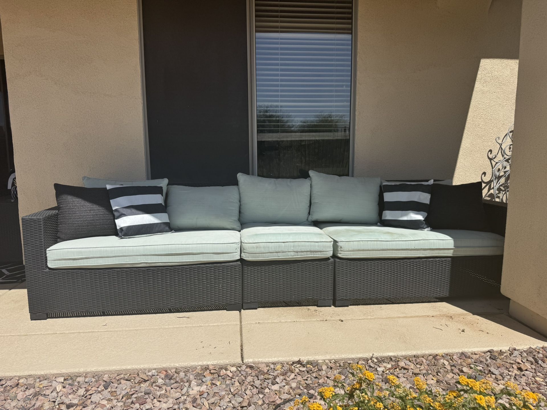 Patio Set. Sofa-chair-storage