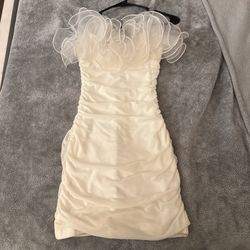 White Tight Going Out Dress 