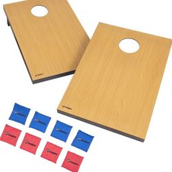 Triumph Premium 2x3 Cornhole Set - Includes 2 Portable, Scratch Resistant Bag Toss Boards and 8 Cornhole Bags