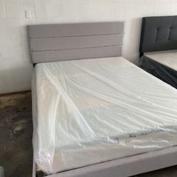 Cama Queen Con Colchon Memory Foam 8 “