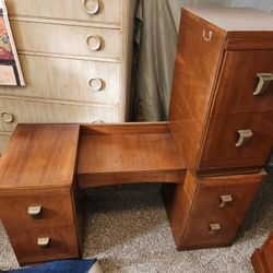 Mid Century Vanity Set