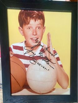 Leave It to Beaver Autographed Photo – Framed & Personalized by Jerry Mathers!