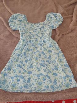 Blue flower dress