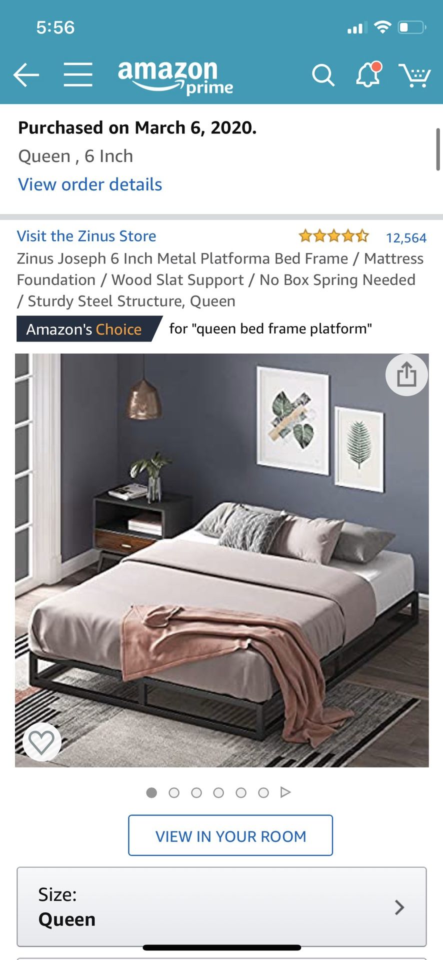 Queen size bed & mattress