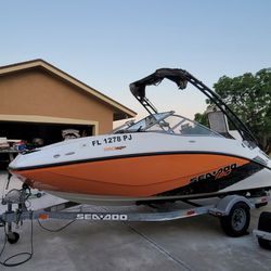 NOT WORKING - 2012 Sea Doo Challenger 180 SP Wakeboard Boat Supercharged 260hp 18 Ft Seadoo 180sp Jet Boat 
