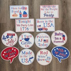 Fourth of July Photobooth Props