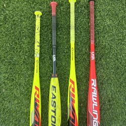 Easton And Rawlings Youth USA Baseball Bats 27”, 29”, 30”