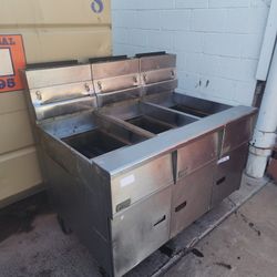 Pitco 3 Compartment Fryer For Sale 