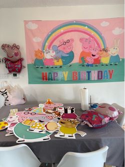 Pepper pig birthday decor