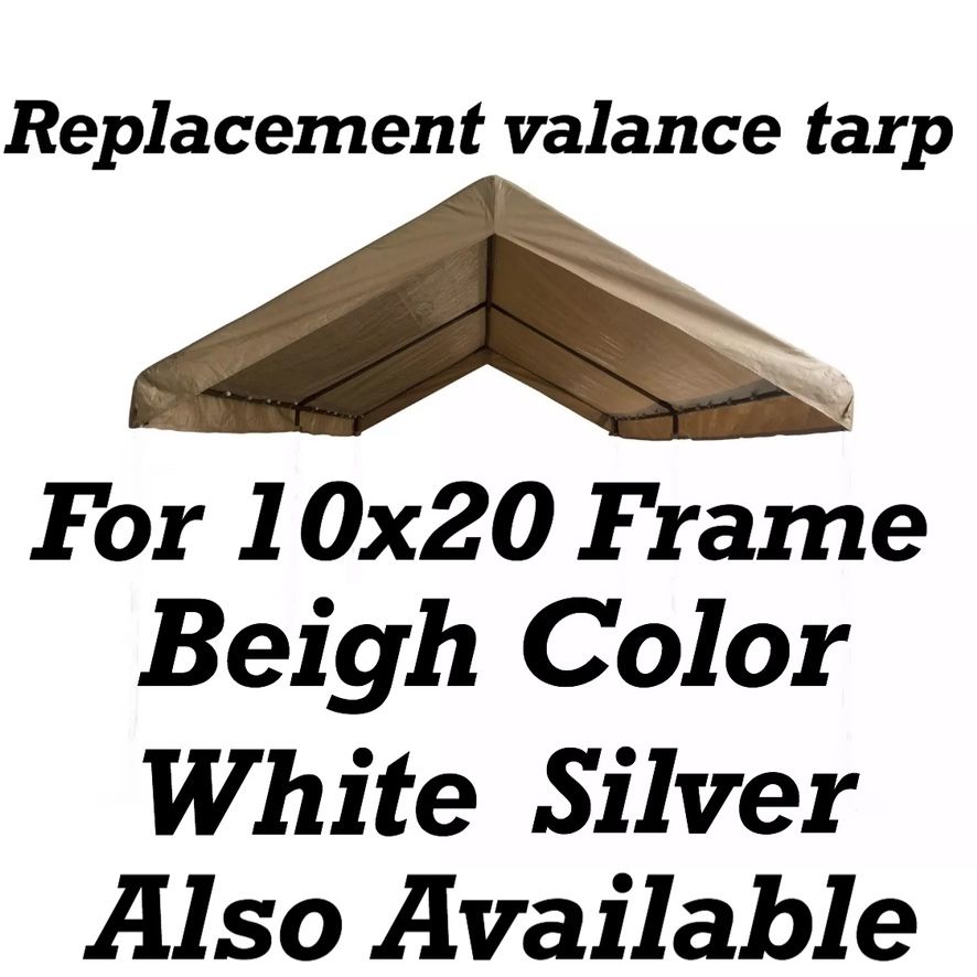 Extra heavy duty Replacement valance tarp for 10x20 canopy Lona para carpa