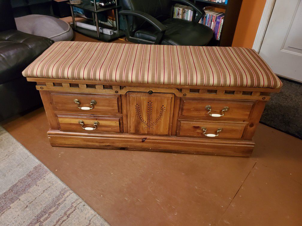 Solid wooden chest - great condition