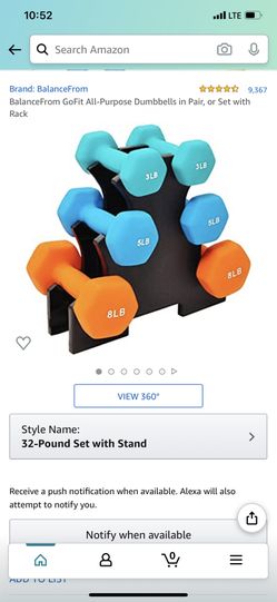32 pound dumbbell set! NEW!