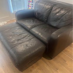 Leather Loveseat