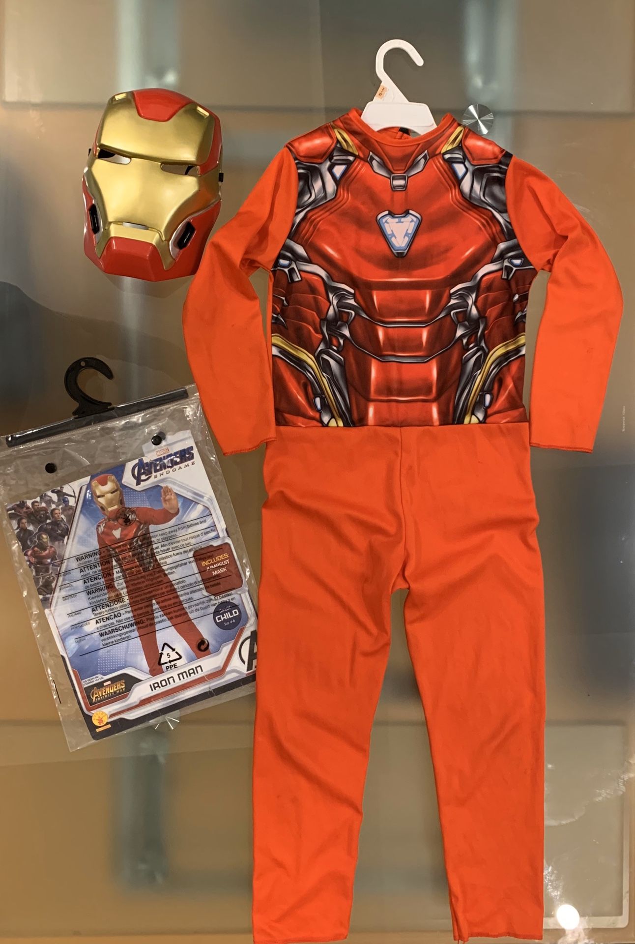 Age 4-6 Size Small Iron Man Avengers Costume