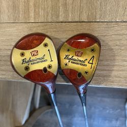 Vintage Golf Clubs Deane Berman 1 And 4 Wood