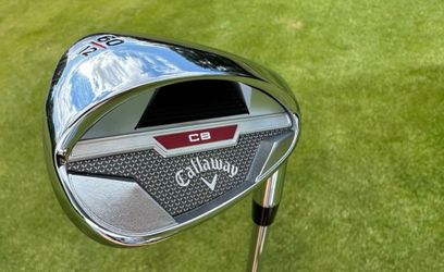 Four wedges, a 3 hybrid, 7 iron shafts, and two new golf grips