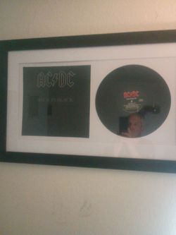 AC/DC collectors album and frame brand new