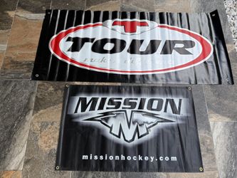 Vinyl Tour and Mission Roller Hockey Banners