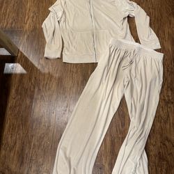 VS Pink cream matching set