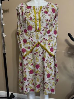 Linen tailor stitch kurti /top