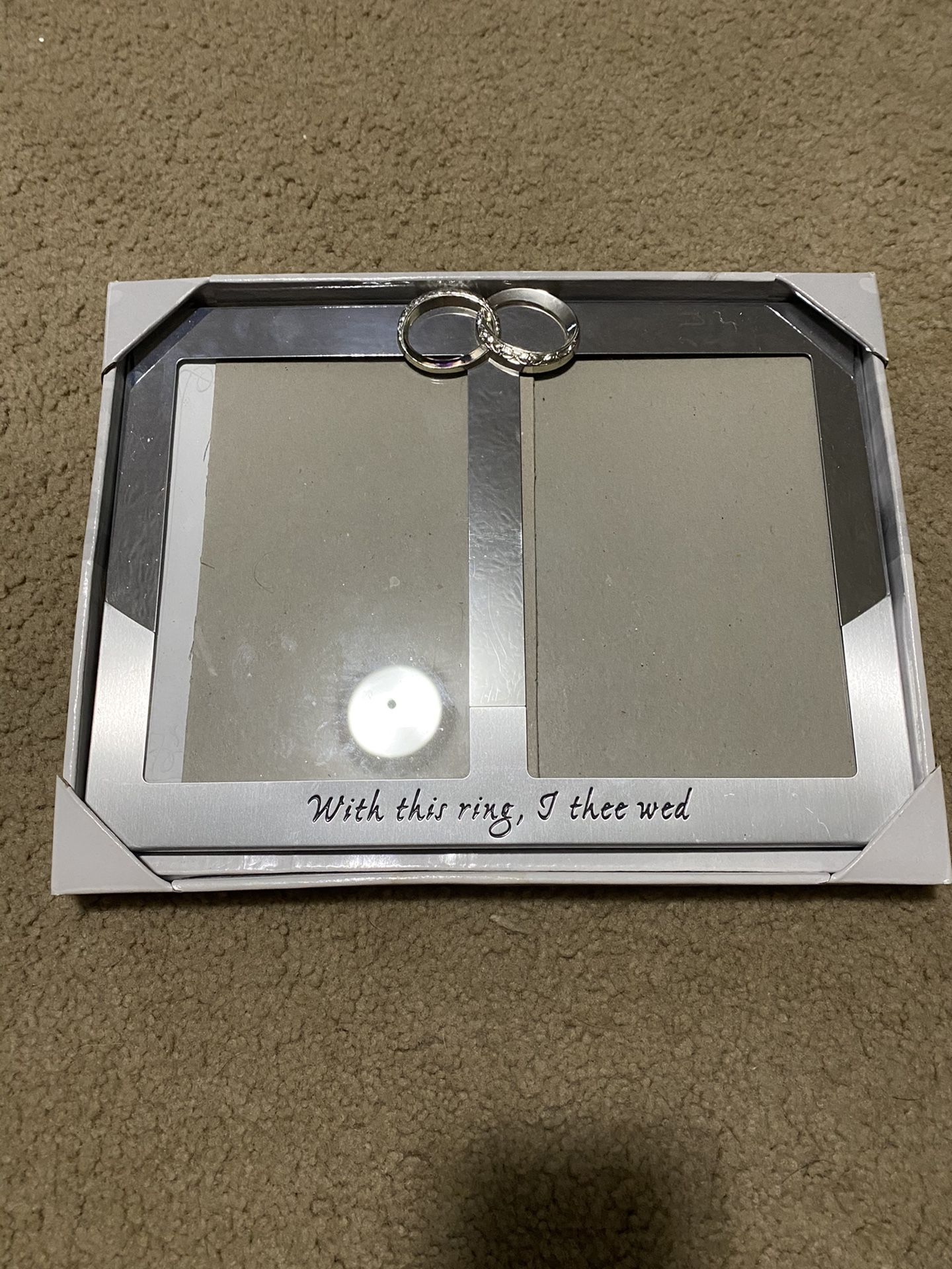 With this ring I thee wed picture frame