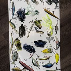 Bass Fishing Lure Lot – Crankbaits, Frogs, Spinnerbaits, Jigs (30)