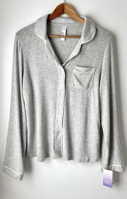 Gray Sleep Top, Medium 