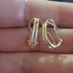 10k Gold New Earrings With Diamonds 